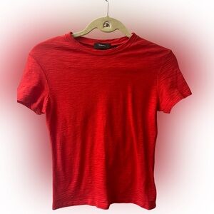 Theory red t-shirt Size Small. #10275